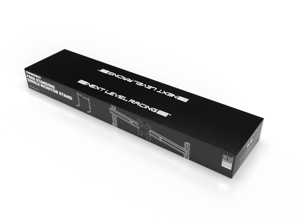 Elite Freestanding Single Monitor Stand Carbon Grey