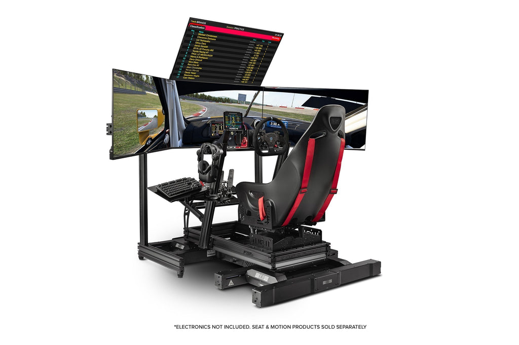 F-GT Elite Formula & GT Racing Simulator Cockpit- Side and Front Mount Edition