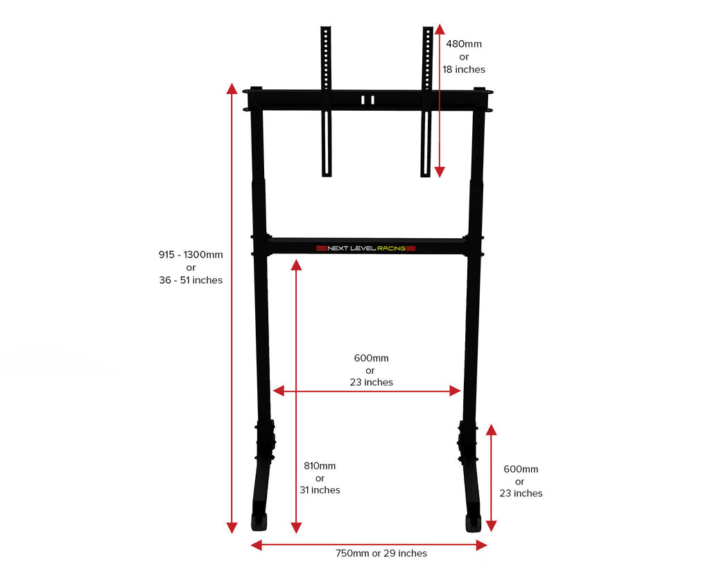 Free Standing Single Monitor Stand