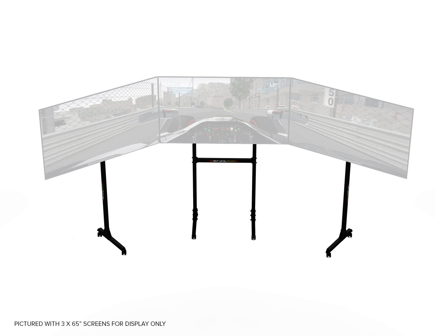 Free Standing Triple Monitor Stand