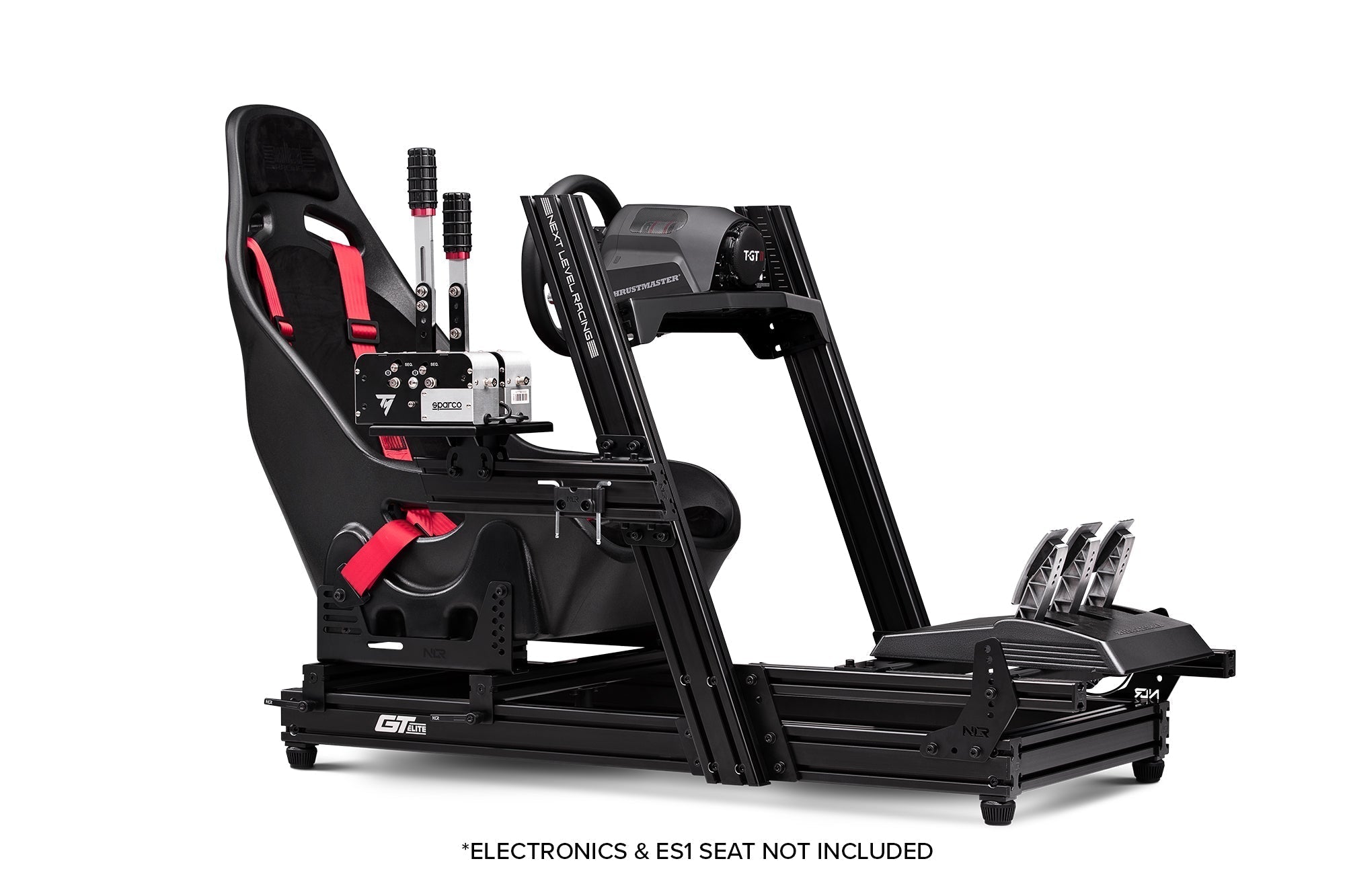 GTElite Aluminium Simulator Cockpit - Wheel Plate Edition
