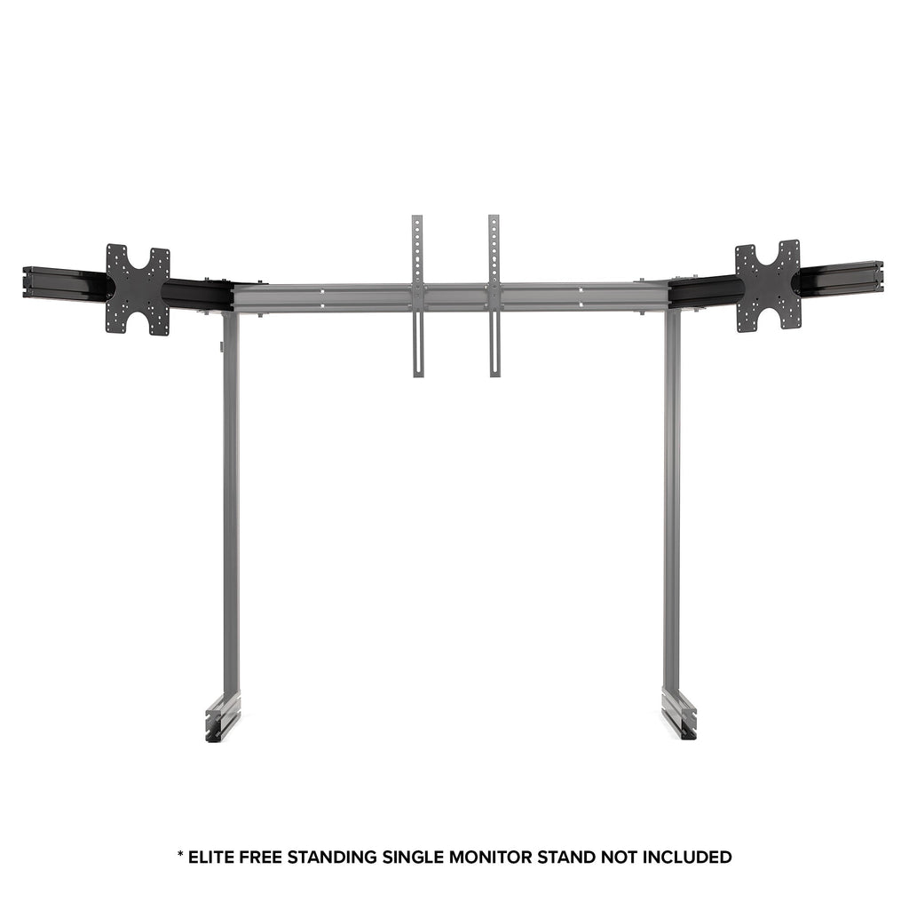 Elite Free Standing Monitor Stand Triple Add on - Black Edition