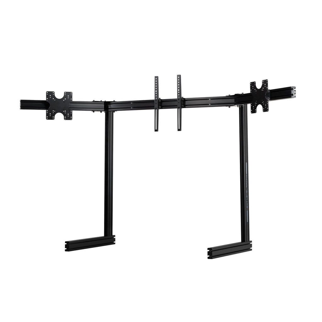 Elite Free Standing Complete Triple Monitor Stand - Black Edition